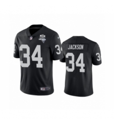 Men's Oakland Raiders #34 Bo Jackson Black 2020 Inaugural Season Vapor Limited Jersey