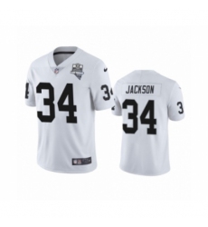 Men's Oakland Raiders #34 Bo Jackson White 2020 Inaugural Season Vapor Limited Jersey