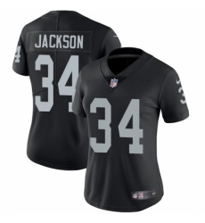 Women's Nike Oakland Raiders #34 Bo Jackson Black Team Color Vapor Untouchable Limited Player NFL Jersey