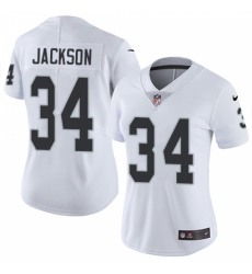 Women's Nike Oakland Raiders #34 Bo Jackson White Vapor Untouchable Limited Player NFL Jersey