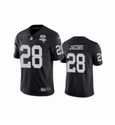 Men's Oakland Raiders #28 Josh Jacobs Black 2020 Inaugural Season Vapor Limited Jersey