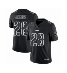 Men's Oakland Raiders #28 Josh Jacobs Black Impact Limited Football Jersey