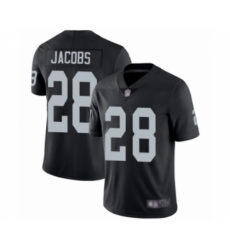 Men's Oakland Raiders #28 Josh Jacobs Black Team Color Vapor Untouchable Limited Player Football Jersey