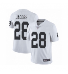 Youth Oakland Raiders #28 Josh Jacobs White Vapor Untouchable Limited Player Football Jersey