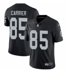 Men's Nike Oakland Raiders #85 Derek Carrier Black Team Color Vapor Untouchable Limited Player NFL Jersey