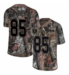 Men's Nike Oakland Raiders #85 Derek Carrier Limited Camo Rush Realtree NFL Jersey