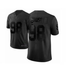 Men's Oakland Raiders #98 Maxx Crosby Limited Black City Edition Football Jersey
