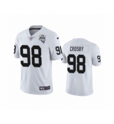 Men's Oakland Raiders #98 Maxx Crosby White 2020 Inaugural Season Vapor Limited Jersey