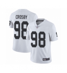 Men's Oakland Raiders #98 Maxx Crosby White Vapor Untouchable Limited Player Football Jersey