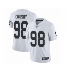 Youth Oakland Raiders #98 Maxx Crosby White Vapor Untouchable Limited Player Football Jersey
