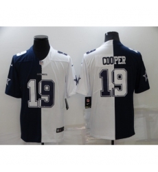 Men's Dallas Cowboys #19 Amari Cooper White-Blue Fashion Football Limited Jersey