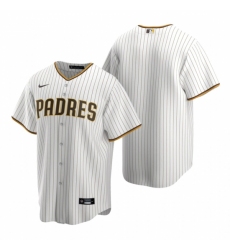 Men's Nike San Diego Padres Blank White Brown Home Stitched Baseball Jersey