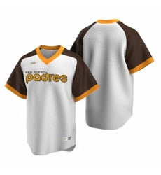 Men's Nike San Diego Padres Blank White Cooperstown Collection Home Stitched Baseball Jersey