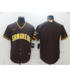 Men's San Diego Padres Blank Brown Jersey