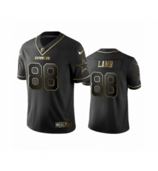 Dallas Cowboys #88 CeeDee Lamb Black Golden Edition Vapor Limited Jersey