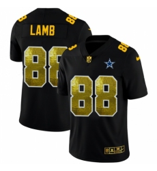 Men's Dallas Cowboys #88 CeeDee Lamb Black Nike Golden Sequin Vapor Limited NFL Jersey