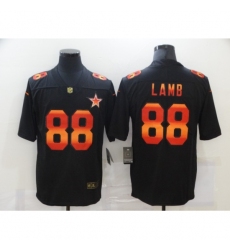 Men's Dallas Cowboys #88 CeeDee Lamb Black colorful Nike Limited Jersey
