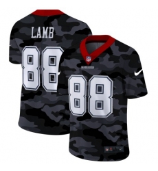 Men's Dallas Cowboys #88 CeeDee Lamb Nike 2020 Black CAMO Vapor Untouchable Limited Stitched NFL Jersey