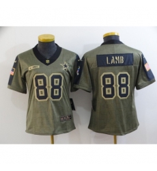 Women's Dallas Cowboys #88 CeeDee Lamb Nike Olive 2021 Salute To Service Limited Player Jersey