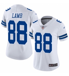 Women's Dallas Cowboys #88 CeeDee Lamb White Stitched Vapor Untouchable Limited Jersey