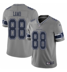 Youth Dallas Cowboys #88 CeeDee Lamb Gray Stitched Limited Inverted Legend Jersey