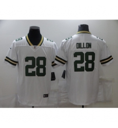 Men's Green Bay Packers #28 AJ Dillon White Team Color Vapor Untouchable Limited Jersey