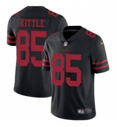 Men's Nike San Francisco 49ers #85 George Kittle Black Vapor Untouchable Limited Player NFL Jersey