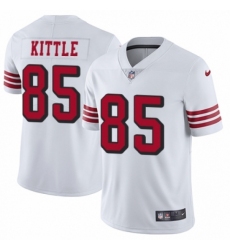 Men's Nike San Francisco 49ers #85 George Kittle Limited White Rush Vapor Untouchable NFL Jersey