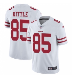 Men's Nike San Francisco 49ers #85 George Kittle White Vapor Untouchable Limited Player NFL Jersey