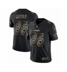 Men's San Francisco 49ers #85 George Kittle Black 2019 Vapor Limited Golden Edition Jersey