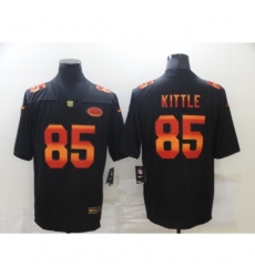 Men's San Francisco 49ers #85 George Kittle Black colorful Nike Limited Jersey