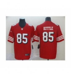 Men's San Francisco 49ers #85 George Kittle Limited Red Rush Vapor Untouchable Football Jerseys