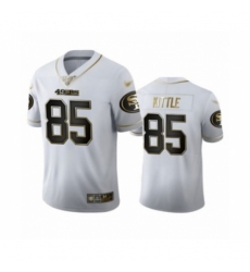 Men's San Francisco 49ers #85 George Kittle Limited White Golden Edition Football Jersey