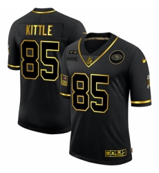 Men's San Francisco 49ers #85 George Kittle Olive Gold Nike 2020 Salute To Service Limited Jersey