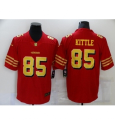 Men's San Francisco 49ers #85 George Kittle Red Gold Untouchable Limited Jersey