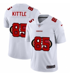 Men's San Francisco 49ers #85 George Kittle White Nike White Shadow Edition Limited Jersey