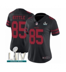 Women's San Francisco 49ers #85 George Kittle Black Vapor Untouchable Limited Player Super Bowl LIV Bound Football Jersey