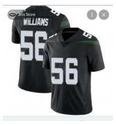 Men's New York Jets #56 Quincy Williams Nike Gotham Black Limited Jersey