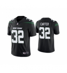 Men's New York Jets #32 Michael Carter 2021 Black Vapor Untouchable Limited Stitched Football Jersey