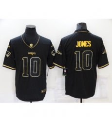 Men's New England Patriots #10 Mac Jones Black Nike Silver Inverted Legend Jersey