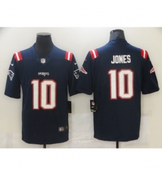 Men's New England Patriots #10 Mac Jones Nike Navy 2021 NFL Draft First Round Pick Leopard Jersey