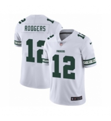 Men's Green Bay Packers #12 Aaron Rodgers White Team Logo Cool Edition Jersey