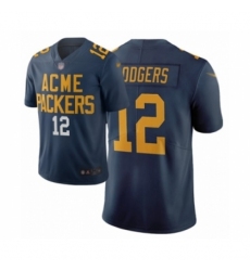 Youth Green Bay Packers #12 Aaron Rodgers Limited Navy Blue City Edition Football Jersey