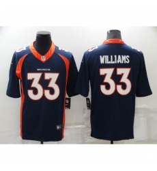 Men's Denver Broncos #33 Javonte Williams Nike Blue Stitched Limited Jersey