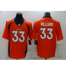 Men's Denver Broncos #33 Javonte Williams Nike Orange Limited Jersey