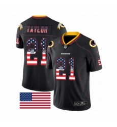 Men's Nike Washington Redskins #21 Sean Taylor Limited Black Rush USA Flag NFL Jersey