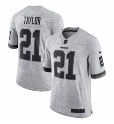 Men's Nike Washington Redskins #21 Sean Taylor Limited Gray Gridiron II NFL Jersey