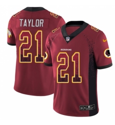 Men's Nike Washington Redskins #21 Sean Taylor Limited Red Rush Drift Fashion NFL Jersey