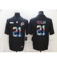 Men's Washington Redskins #21 Sean Taylor Rainbow Version Nike Limited Jersey