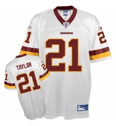 Reebok Washington Redskins #21 Sean Taylor White Authentic Throwback NFL Jersey